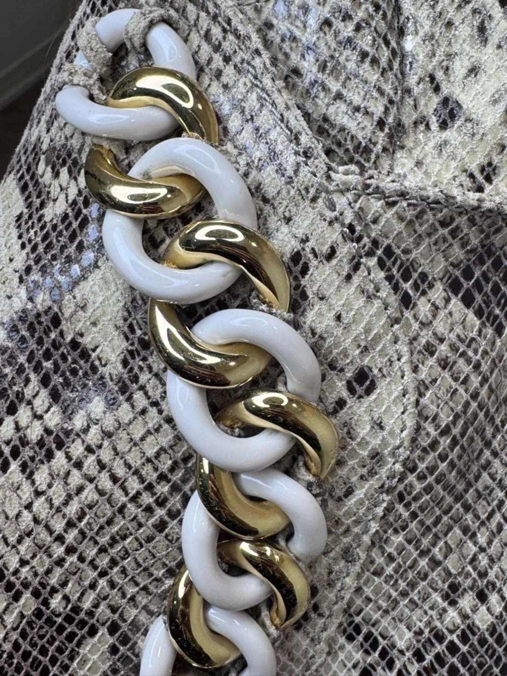 Michael Kors Python Chain Hobo Tote EUC - Picture 15 of 17